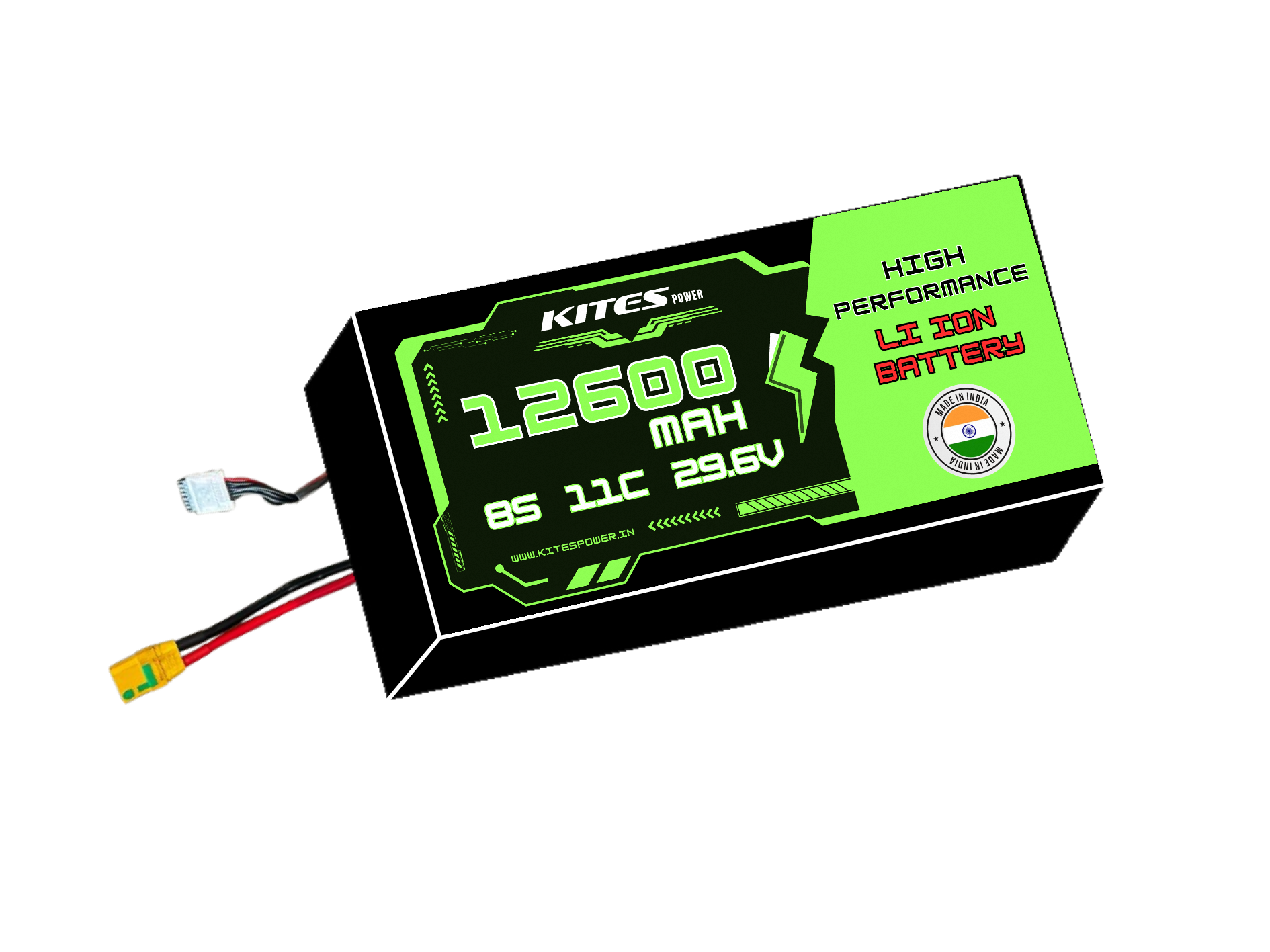 126000mah_8s3p_11c_29.6V 8S3P 12600mAh KITES POWER BATTERY PACK - Image 1