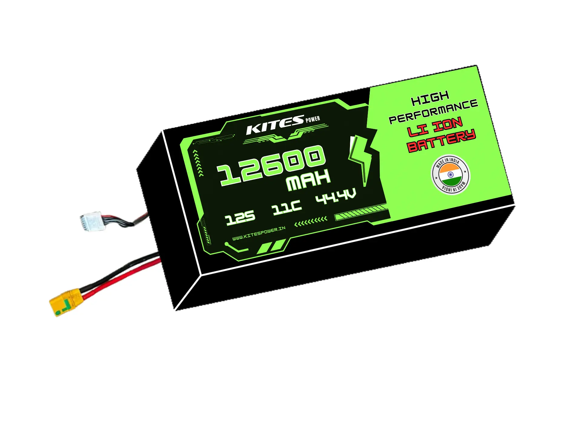12600mah_12s3p_11c_44.4V (1) (1) 12S3P 12600mAh KITES POWER BATTERY PACK - Image 1