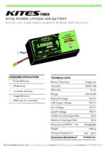 12S3P 12600mAh KITES POWER BATTERY PACK - Image 2