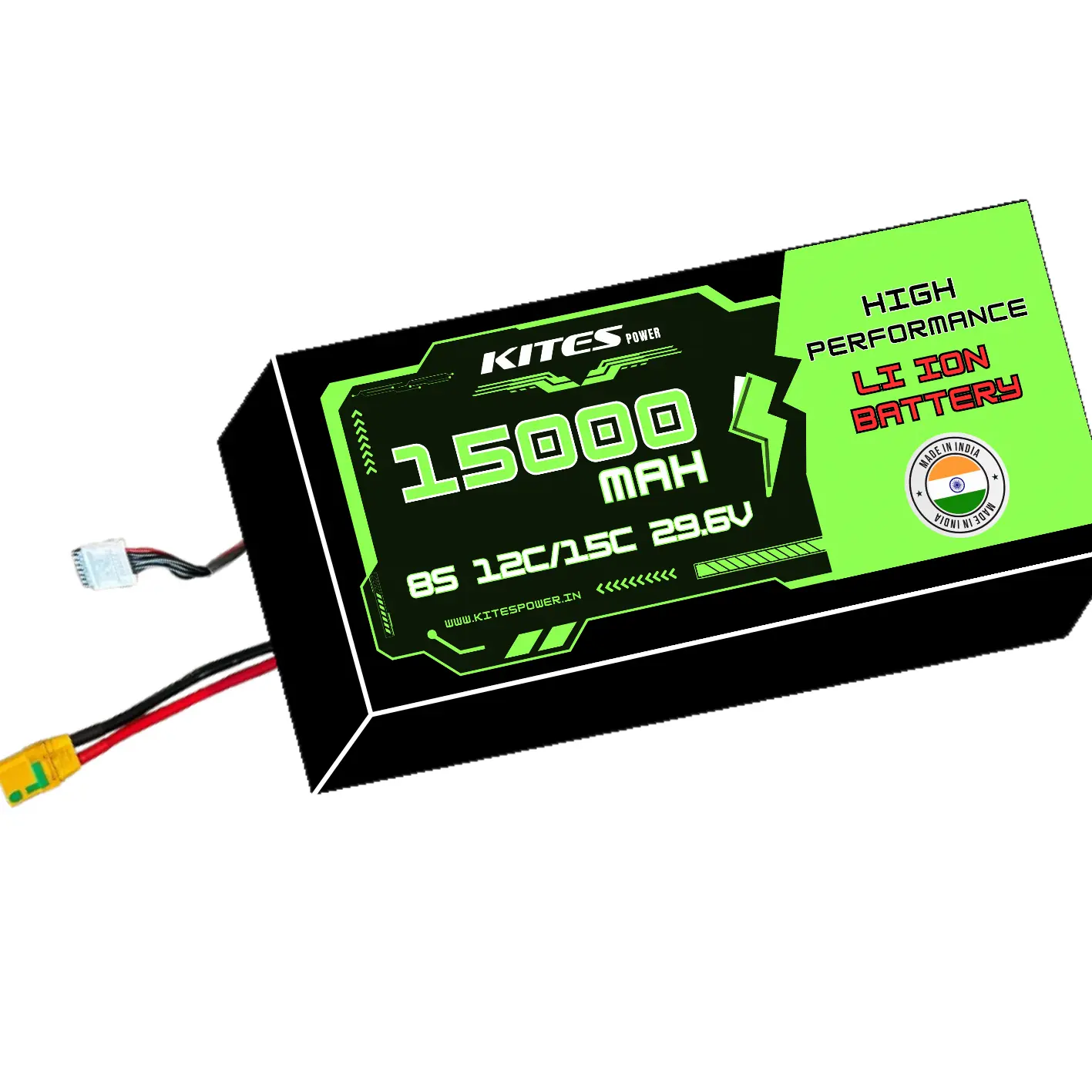 15000mah_8s3p_12c_15c_29.6V 8S3P 15000mAh KITES POWER BATTERY PACK - Image 1