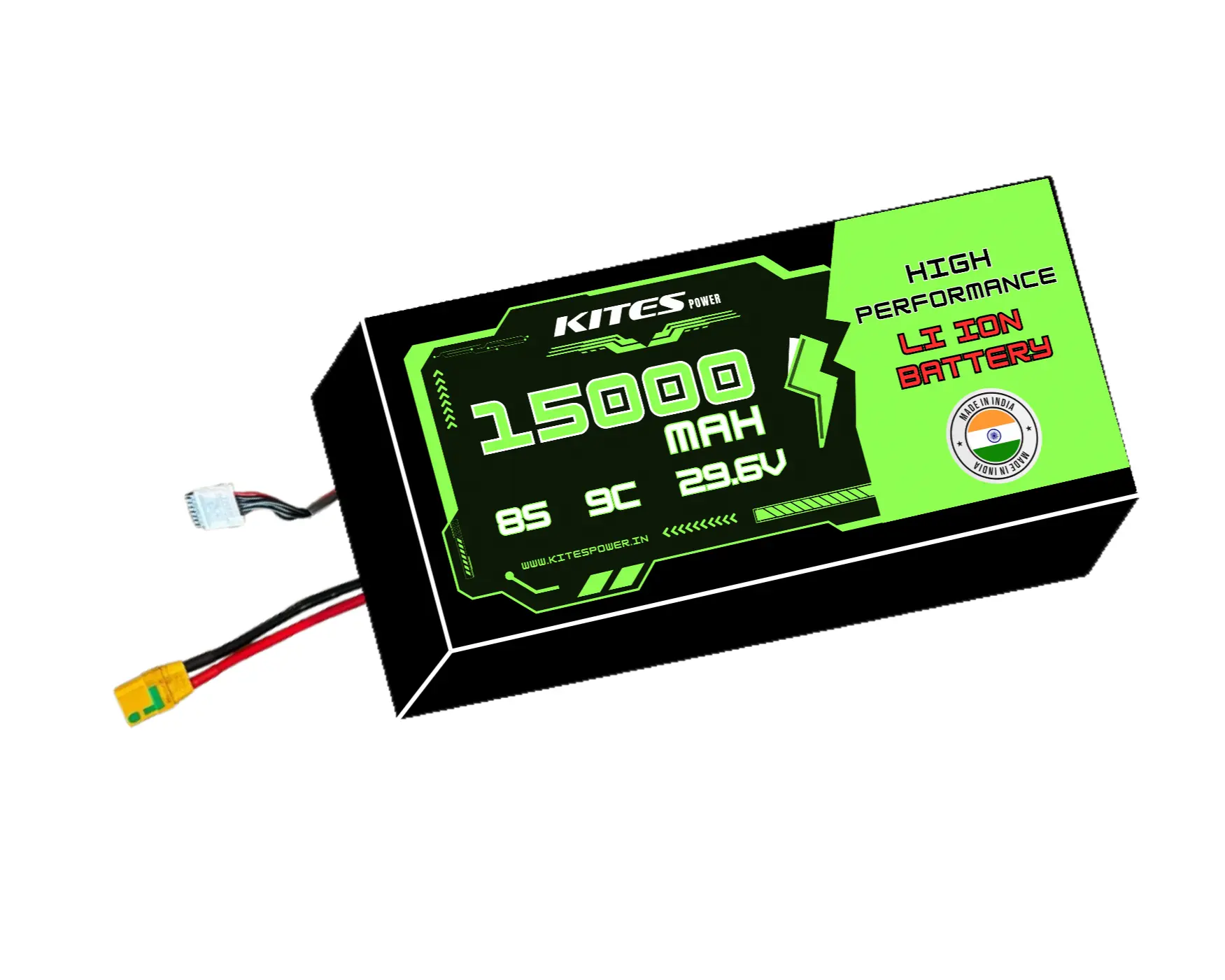 15000mah_8s3p_9c_29.6V 8S3P 15000mAh KITES POWER BATTERY PACK - Image 1