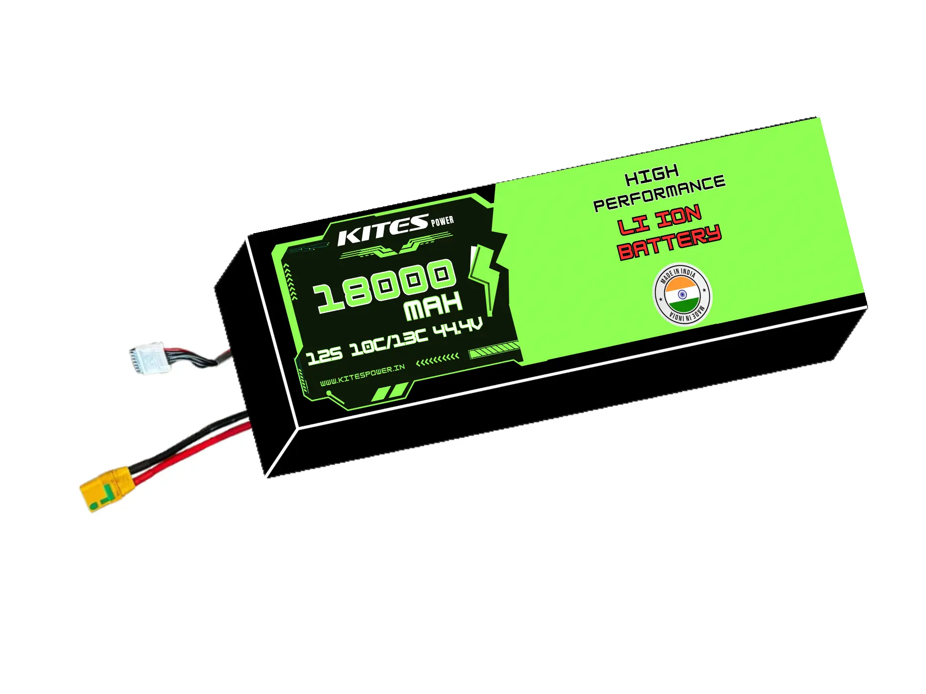 18000mah_12s4p_10c_13c_44.4V 12S4P 18000mAh KITES POWER BATTERY PACK - Image 1