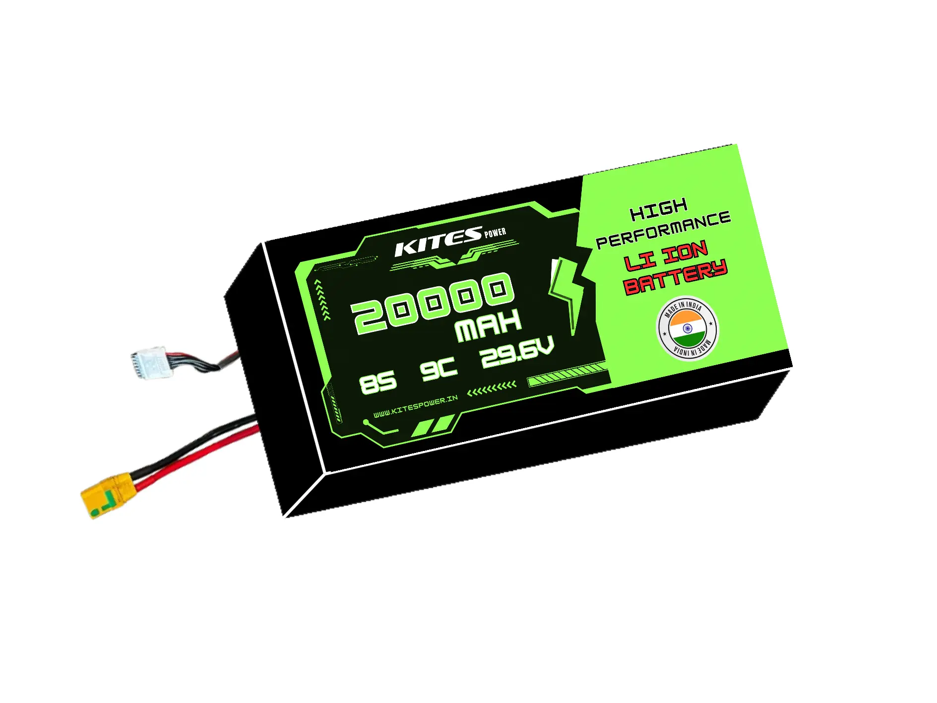 20000mah_8s4p_9c_29.6V 8S4P 20000mAh KITES POWER BATTERY PACK - Image 1
