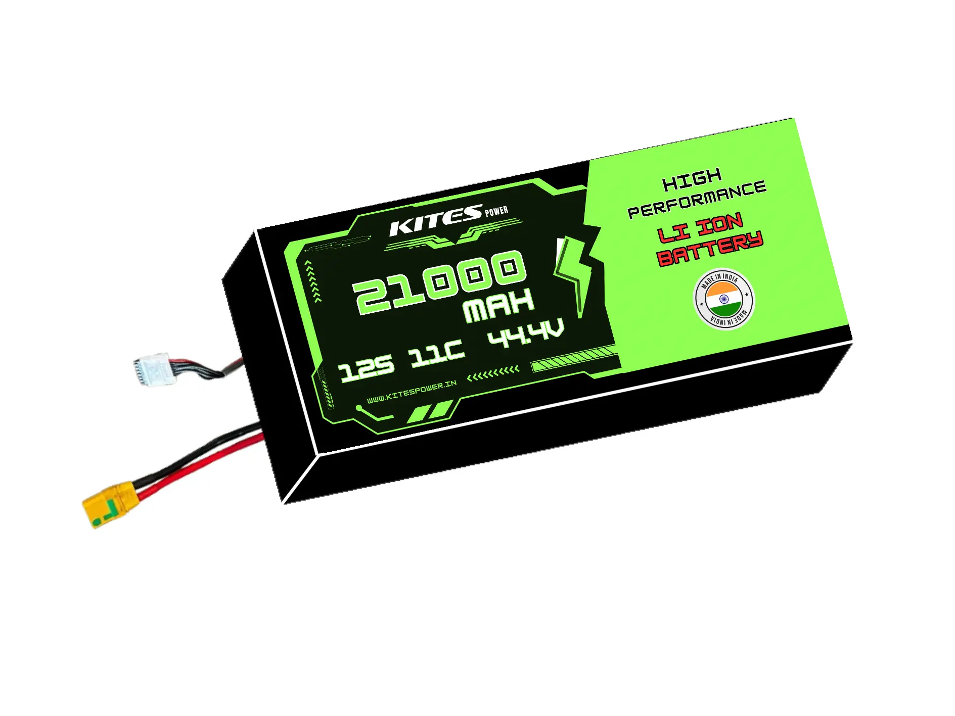 21000mah_12s5p_11c_44.4V 12S5P 21000mAh KITES POWER BATTERY PACK - Image 1