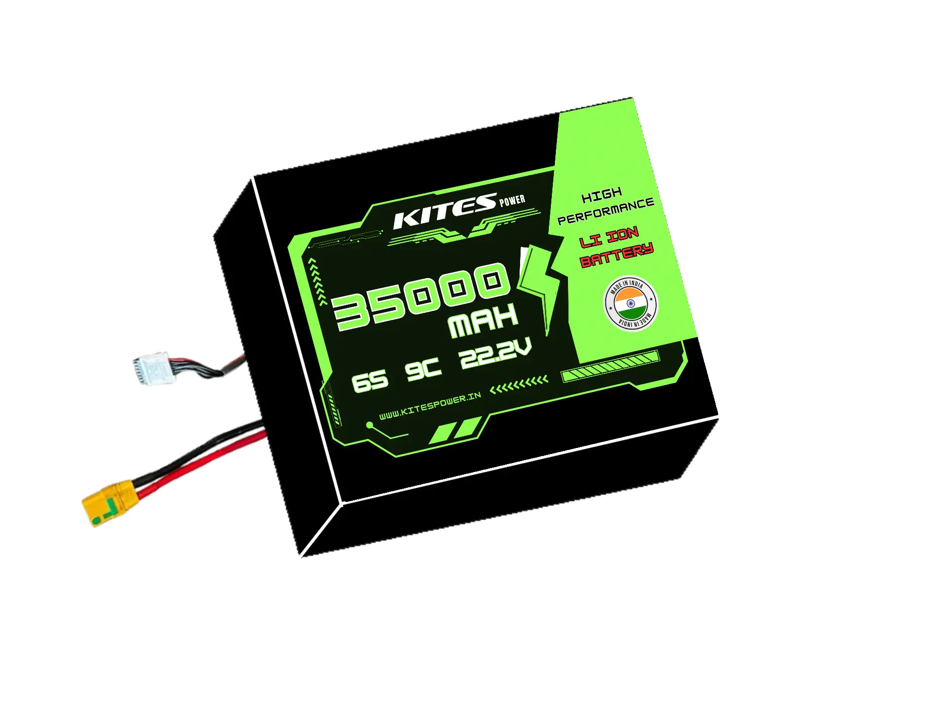 35000mah_6s7p_9c_22.2V 6S7P 35000mAh KITES POWER BATTERY PACK - Image 1