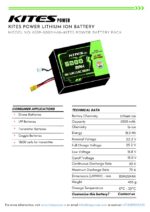 6S1P 5000mAh KITES POWER BATTERY PACK - Image 2