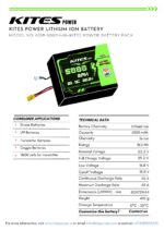 6S1P 5000mAh KITES POWER BATTERY PACK - Image 2