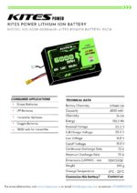6S2P 6000mAh KITES POWER BATTERY PACK - Image 2