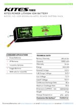 4S2P 10000mAh LONG SHAPE KITES POWER BATTERY PACK - Image 2