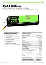 4S2P 10000mAh LONG SHAPE KITES POWER BATTERY PACK - Image 2