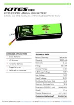4S1P 3000mAh KITES LONG SHAPE POWER BATTERY PACK - Image 2