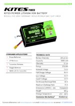 2S1P 5000mah KITES POWER BATTERY PACK - Image 2