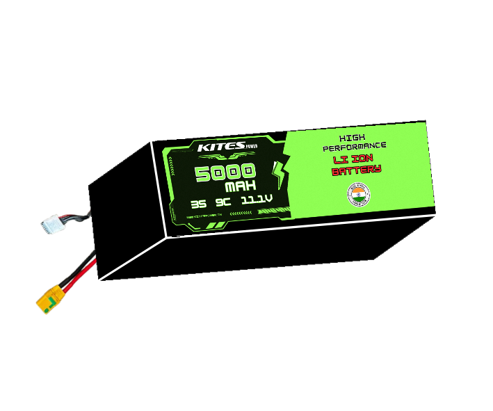 5000mah_3s1p_9c_11.1V 3S1P 5000mAh KITES POWER BATTERY PACK - Image 1