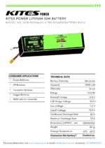 4S1P 5000mAh LONG SHAPE KITES POWER BATTERY PACK - Image 2