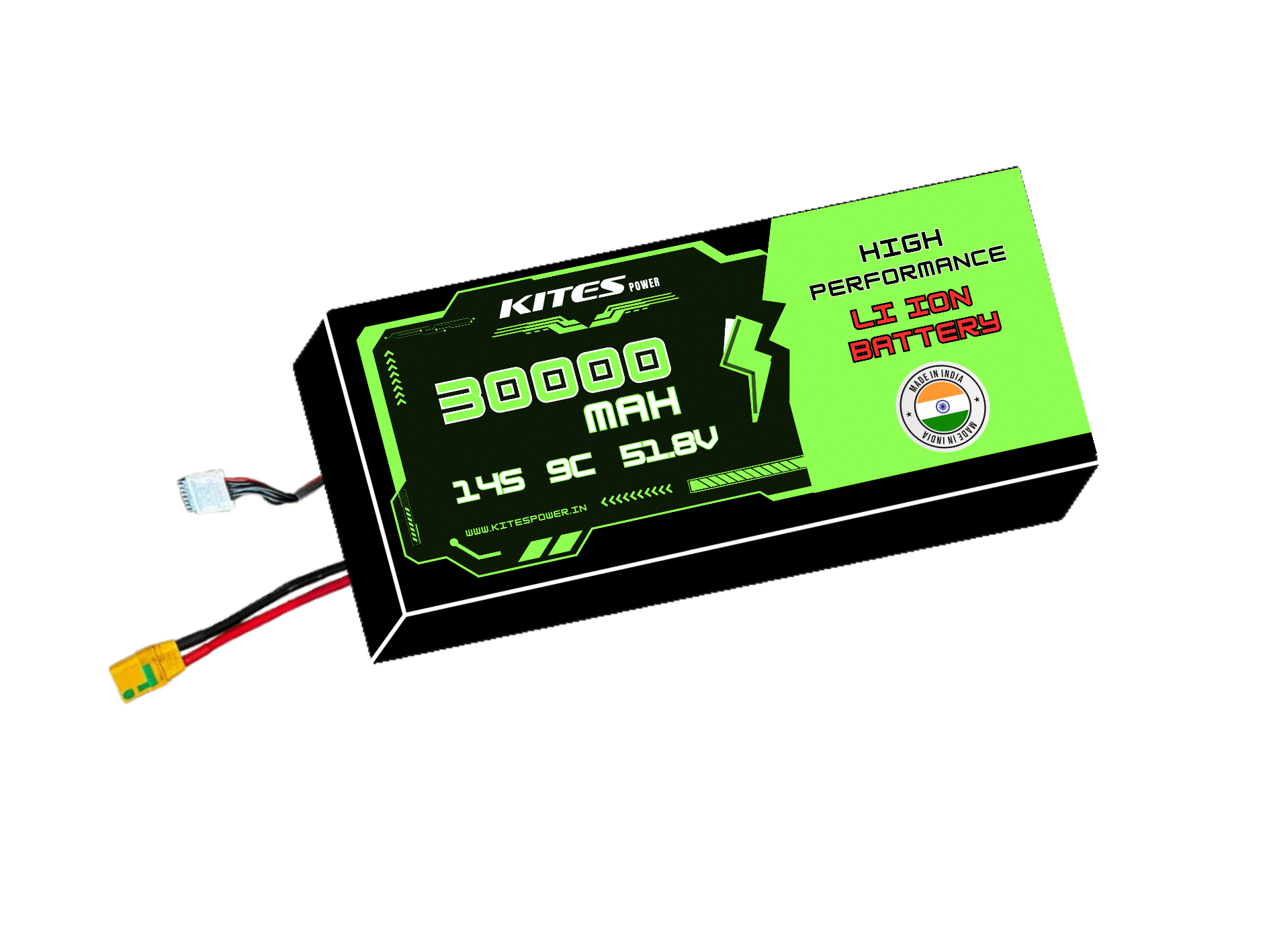 30000mah_14s6p_9c_51.8V 14S6P 30000mAh KITES POWER BATTERY PACK - Image 1