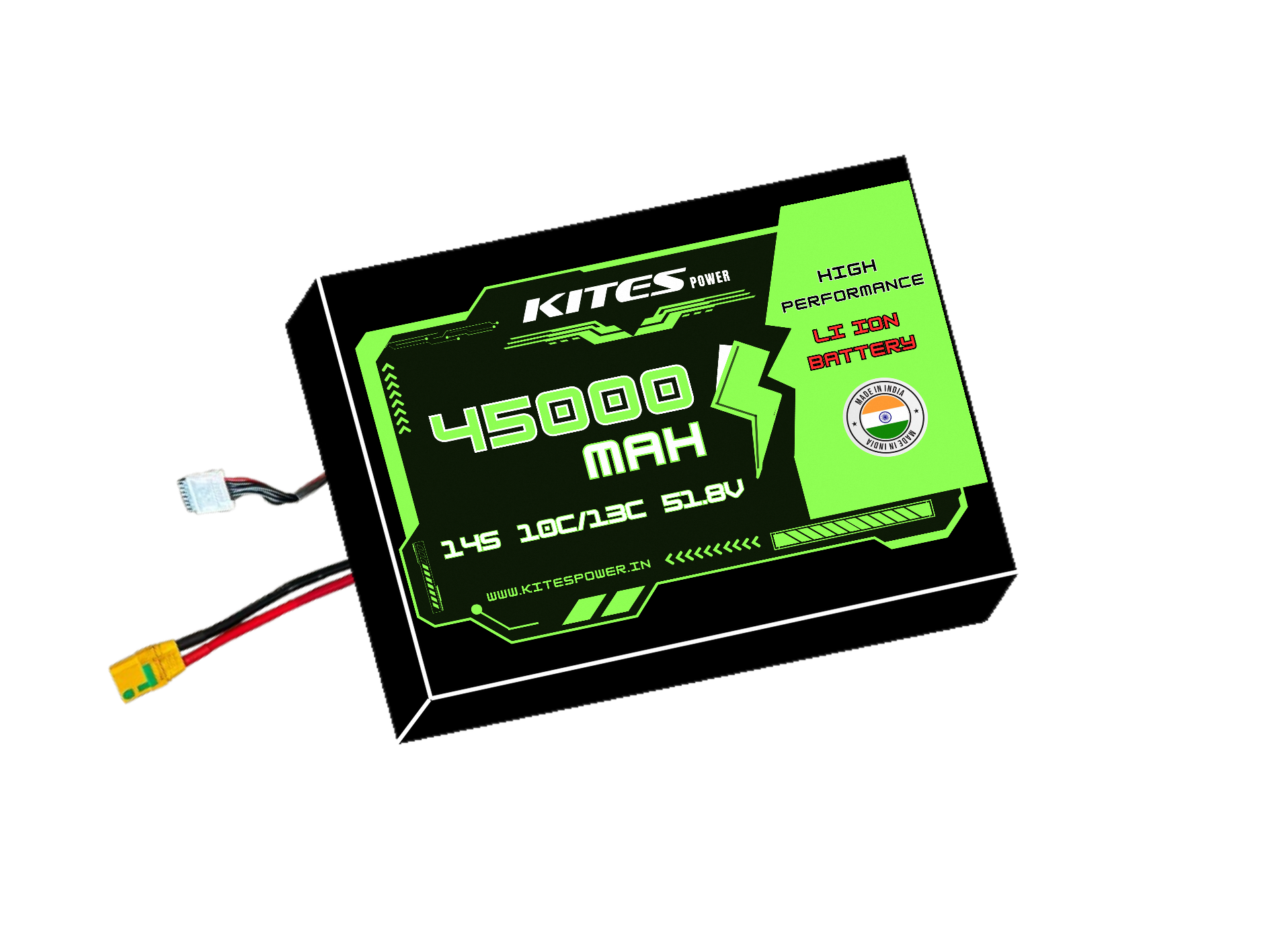 45000mah_14s10p_10c_13c_51.8V 14S10P 45000mAh KITES POWER BATTERY PACK - Image 1