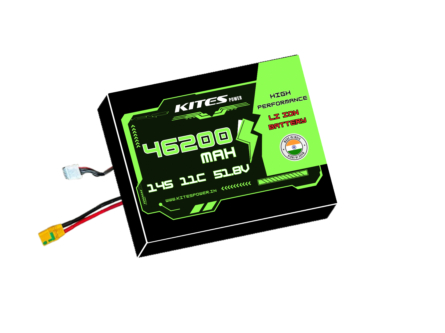 46200mah_14s11p_11c_51.8V 14S11P 46200mAh KITES POWER BATTERY PACK - Image 1