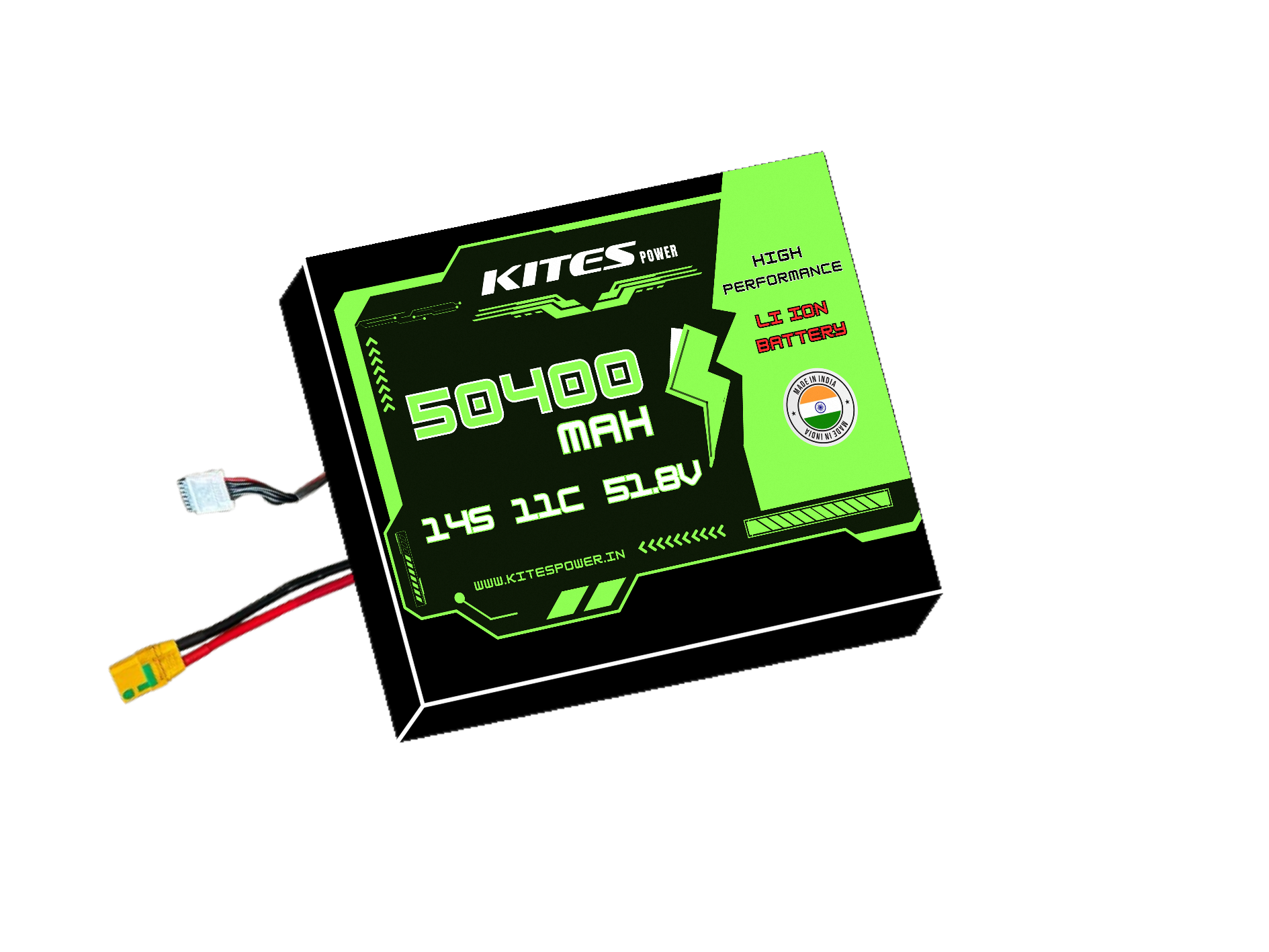 50400mah_14s12p_11c_51.8V 14S12P 50400mAh KITES POWER BATTERY PACK - Image 1
